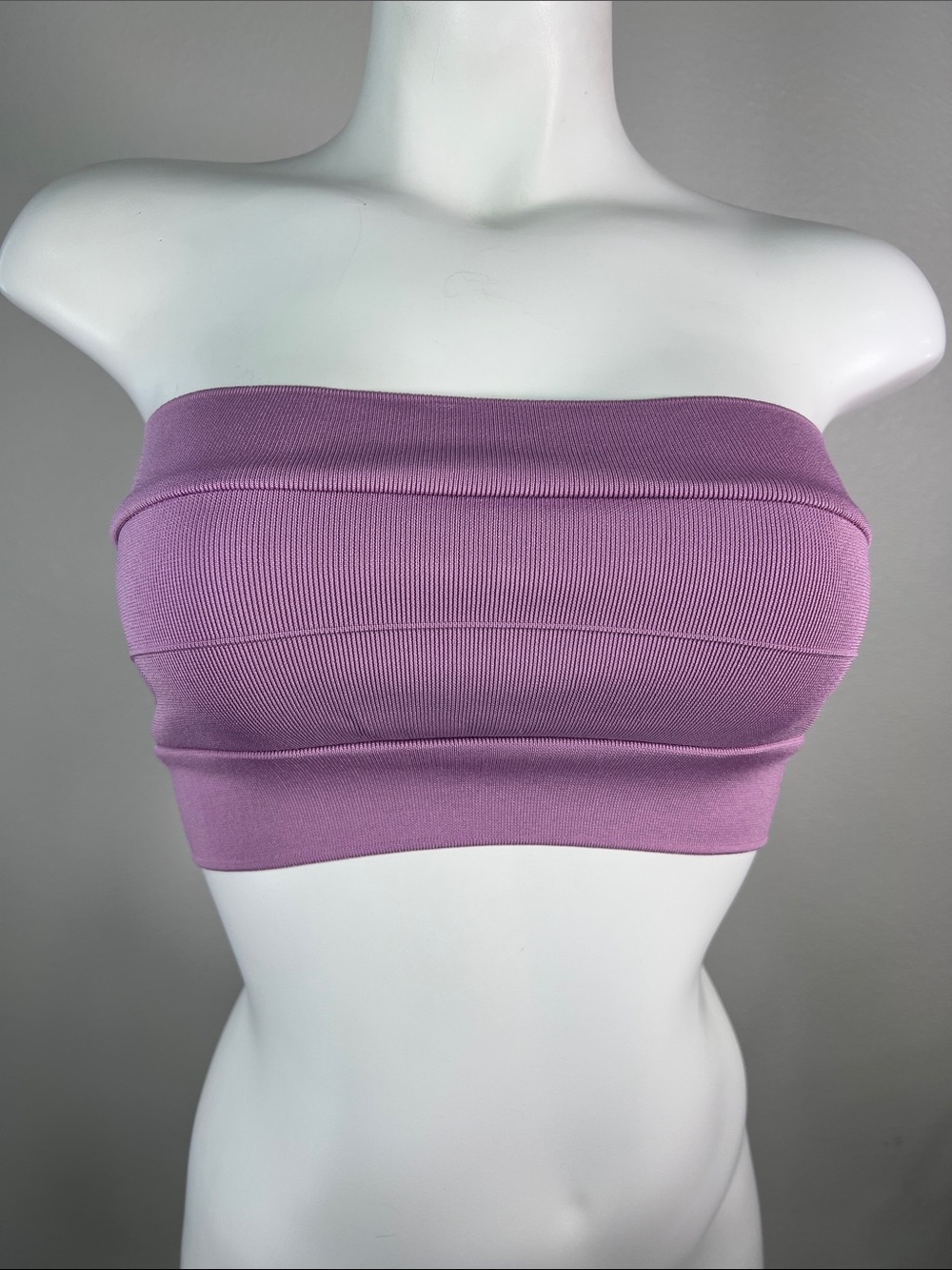 Forever 21 Sugar Plum Top Ribbed Strapless Bandeau SMALL